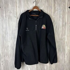 Holloway Ice Cats Black Fleece 1/4 Zip Pullover Sweatshirt Mens XL Hockey Harrow
